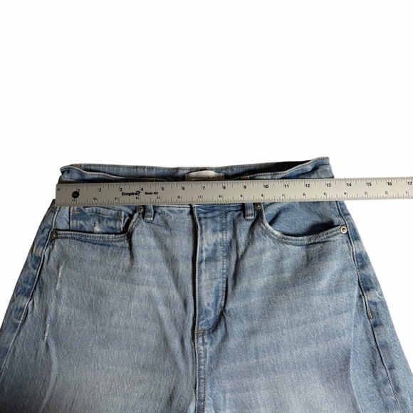 LOFT The Straight Jeans | Size 27 (4) | Raw Hem Vintage Medium Wash Denim - Picture 12 of 14